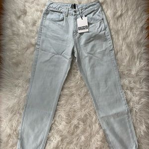 Ragged Princess Polly but cut jeans